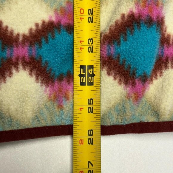 PATAGONIA Synchilla Snap-T Pullover Fleece Timber Twist Aztec Print Women M Snap - Picture 7 of 8